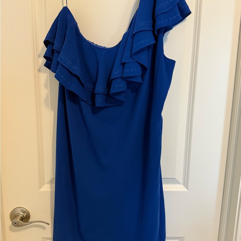 NWOT apt.9 dress one shoulder/ruffle details - Picture 10 of 13